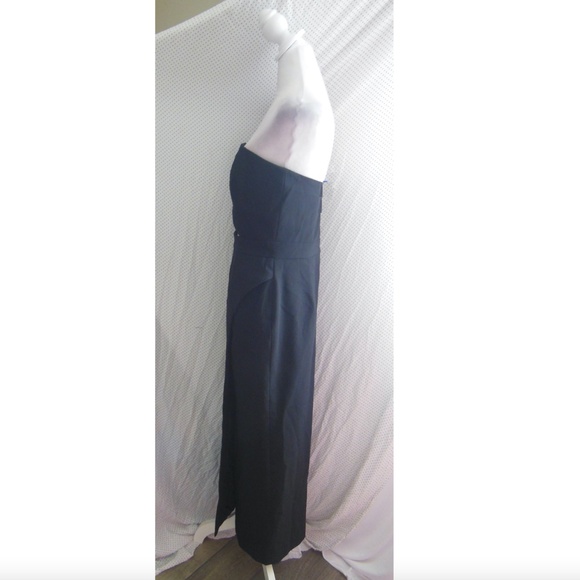 NEW ISRAELLA KOBLA Black IMAN Strapless CUTOUT Boning COCKTAIL Midi DRESS 10 - Picture 8 of 15